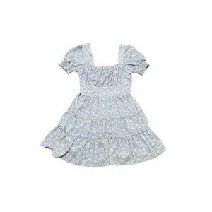 Trixxi blue floral babydoll dress
